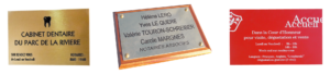 Plaques Professionneles