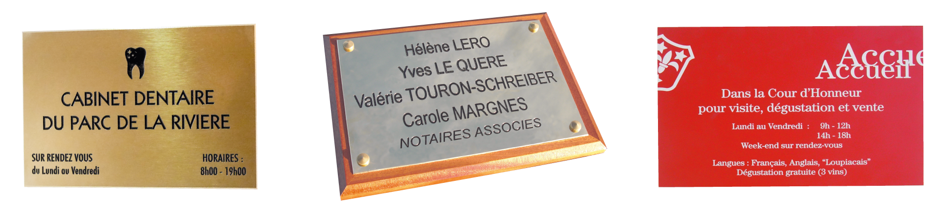 Plaques Professionneles